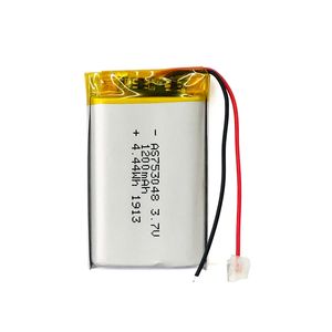 UL KC as 753048 <strong>3</strong>,7 V 1200 mAh Li-ion lithium polymer battery - Product Image 6