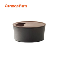 Ensemble de chambre à coucher moderne en bois massif Orangefurn pour hôtel : Lit king-size, canapé, tables de chevet, fauteuil, table basse pour complexe hôtelier, appartement, villa
