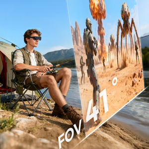 Bán Buôn Mặc 4K 1980P Màn Hình AR Phần Cứng Glass Nhấp Nháy Mắt Miễn Phí Thoải Mái Tăng Cường Thực Tế Kính Cho Máy Tính Xách Tay Điện Thoại Du Lịch - Product Image 6