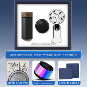 Juego de regalo corporativo Frasco de vacío + Altavoz + Ventilador con logotipo Publicidad personalizada Obsequios comerciales Marketing Regalo promocional - Product Image 4