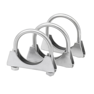 Collier de serrage robuste en acier inoxydable 304 pour fixation de tuyaux d'échappement marins, équipements industriels et machines - Product Image 1