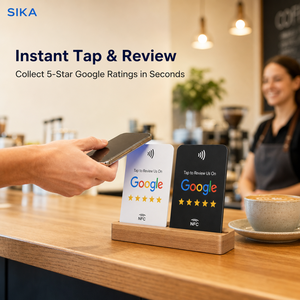 Tarjeta NFC SIKA Tap to Review para Restaurantes, Cafés, Salones, Barberías, Hoteles, Tiendas Minoristas, Mostrador, Soporte de Exhibición para Reseñas de <span class=keywords><strong>Google</strong></span> - Product Image 6