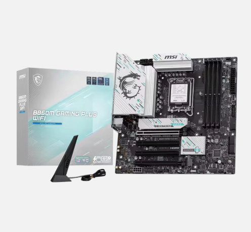 Wholesale B860M GAMING PLUS Wi-Fi7 Motherboard M-ATX 4x DDR5 256G ThunderBolt4 DP 5G LAN LGA1851 Desktop