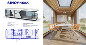 Modern Mobile Capsule Home Module Camping Adventures Silver Tiny Cube House <strong>Vessel</strong> <strong>E7</strong> for Dubai Market - Product Image 2