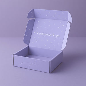 กล่องไปรษณีย์แบบลูกฟูกขนาดโลโก้ตามสั่งกล่องกระดาษบรรจุภัณฑ์แบบเป็นมิตรต่อสิ่งแวดล้อม - Product Image 1