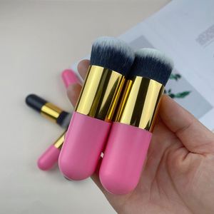 Brocha de Maquillaje de Alta Calidad, Pelo Sintético, para Corrector, Lápiz de Cejas, Herramientas Faciales, Portátil, Hecha a Mano, Brocha Individual para Base - Product Image 3