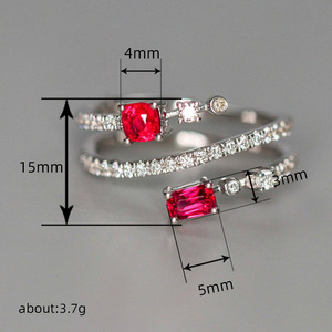 Anello Aperto a Doppia Testa per Donne, Gioiello da Dito alla Moda e Trendy - Product Image 4