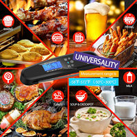 Termometer Daging Digital untuk Memasak di Dapur, Ultra Cepat, Presisi, Tahan Air, dengan Lampu Latar dan Magnet