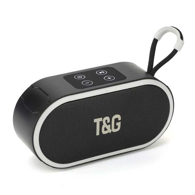 Wholesale TG689 Portable Wireless Speaker BT V5.3 HiFi Sound Stereo Outdoor Loudspeakers with USB/AUX Input up 5 Hours Playtime