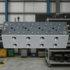 วาล์วไฮดรอลิกแบบเสียบปลั๊กแม่เหล็กไฟฟ้าสำหรับงานมืออาชีพ บล็อกแมนิโฟลด์ไฮดรอลิก - Product Image 2