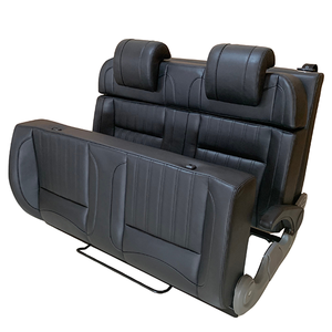 Asiento Convertible de Cuero Impermeable para Camioneta con Cinturón de Seguridad de Tres Puntos y Operación Manual para Autocaravana - Product Image 3