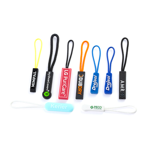 Custom Colorful Pvc <b>Rubber</b> Silicon <b>Plastic</b> nfc zipper pull Zip Pull Tab Rope Zipper Puller - Product Image 2