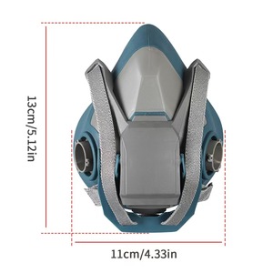 Masque à gaz demi-visage en silicone avec filtre, équipement de protection individuelle pour <span class=keywords><strong>peintre</strong></span> - Product Image 6