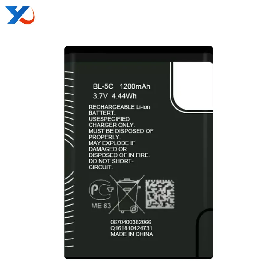 BL5C BL-5C BL 5C cell phone battery For Nokia 1100 1110 1200 1208 1280 1600 2600 2700 3100 3110 5130 6230 6230i n70 n72