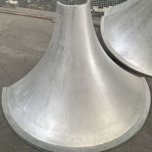 Panneaux de mur-rideau en aluminium contemporains à double courbure, surface anodisée, anti-corrosion, pour applications extérieures de bâtiments - Product Image 6