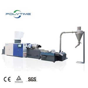 PLC 모터 엔진이 장착된 폴리타임 PP PET PE PPR LDPE 플라스틱 과립기 재활용 생산 라인용 - Product Image 1