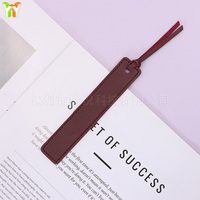 Marque-page personnalisé en PU avec pompon, séparateur de pages gravable au laser, cadeau de lecture