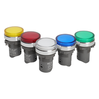 RY22SA3Z1-P/C9-24V/A Sakelar Tombol Tekan Kepala Datar 22mm IP65 Momentary 15A 24V Plastik Indikator LED Terang Penuh CE CCC