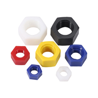 Écrous hexagonaux en nylon M2 M3 M4 M5 M6 M8 M10 M12 M20, transparents et colorés, en plastique, pour l'électronique