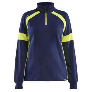 BLAKLADER - 356611588933XXL Sweat-shirt haute visibilité pour femme Bleu marine/jaune-EAN 7330509917060 HI-VIS WORKWEAR - Product Image 1