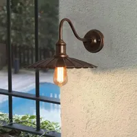 Lampes murales extérieures vintage en fer LED de style loft américain, étanches, pour balcon, terrasse, véranda, cour, jardin, chambre à coucher, lampe de chevet