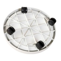 WEICHENGXING Plateau universel pour pot de fleurs avec roulettes, support de plantes en résine plastique épaissie, base mobile à roulettes pour usage intérieur/extérieur