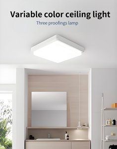 Modern ofis LED Panel fikstür ABS damla tavan ışık 3CCT renk sıcaklığı 15W güç 12-80-100 oturma odası ofis alanı için - Product Image 3