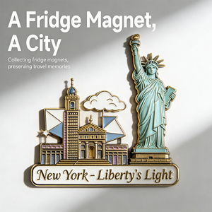 Aimant de réfrigérateur en résine personnalisé, promotionnel, 3D, 2D, en métal, représentant une ville ou un pays, souvenir touristique, aimant de réfrigérateur américain - Product Image 1