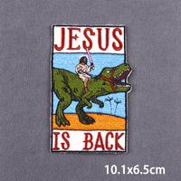 Écusson de fer brodé d'animaux de paysage d'aventure pour vêtements Accessoires de vêtements de bricolage Écusson de logo personnalisé