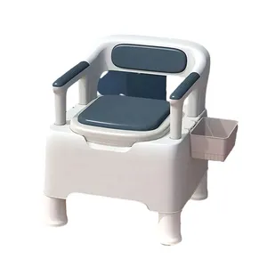 Toilette portative handicapée de haute qualité, vente en gros de chaise de toilette pour adultes