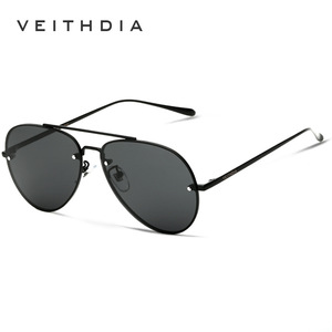 Veithdia Men's Aviator Sunglasses Metal <b>Frame</b> TAC Lens UV400 Anti Glare Driver Sunshades - Product Image 3