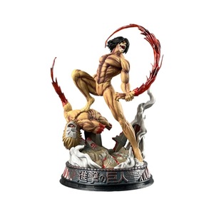 <span class=keywords><strong>Figura</strong></span> de PVC del Guerrero Titán de Anime, <span class=keywords><strong>Eren</strong></span> T en Forma de Combate, Modelo de Diorama con Base, Adorno de Habitación No Oficial para Entusiastas del Anime - Product Image 6