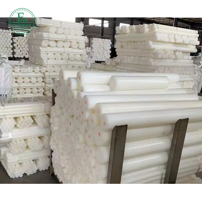 Round Bar High Precision Customized Polyamide 66 Nylon Rod 5mm-400mm Moulding 3-400mm Mc Nylon PA6 Rod