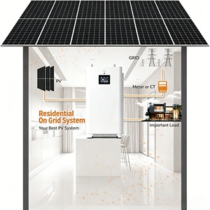 ระบบพลังงานแสงอาทิตย์ในบ้านระบบพลังงานแสงอาทิตย์20KW 5KW 10KW ซื้อระบบกริด5KW พลังงานแสงอาทิตย์สำหรับบ้าน - Product Image 2
