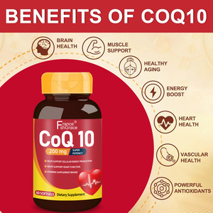 Fabricant de gélules molles CoQ10 80 à formule personnalisée pour le soutien de la santé cardiaque, complément alimentaire CoQ10 pour adultes, complément CoQ10 - Product Image 2
