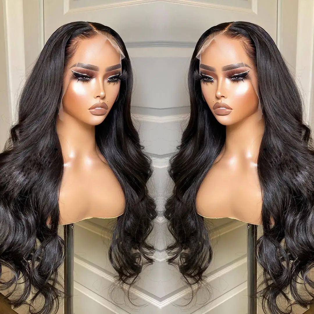 Cheap Body Wave Raw Indian Human Hair Lace Front Wigs Vendor HD Lace Frontal Wigs Human Hair HD Full Lace Wigs For Black Women