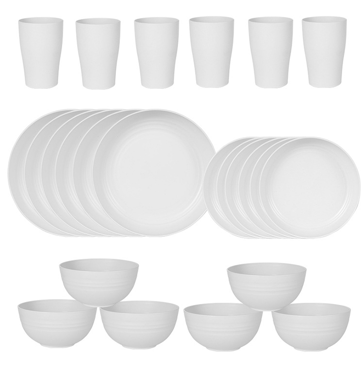 Juego beige de 24 piezas para 6 personas (Tipo B)