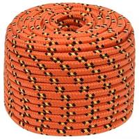 Corde d'escalade tressée en PP PE Nylon bleue pour camping, bateau, pêche, sécurité, 10mm 12mm 14mm 16mm 18mm 20mm