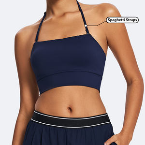 제조업체 액티브 탑스 맞춤 로고 여성 짐 피트니스 운동 요가 브라 78% 나일론 22% 스판덱스 다중 조절 스포츠 브라 - Product Image 3