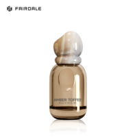 Flacon de parfum vide en verre rechargeable de luxe, design en forme de galet, 30 ml, 50 ml, 100 ml