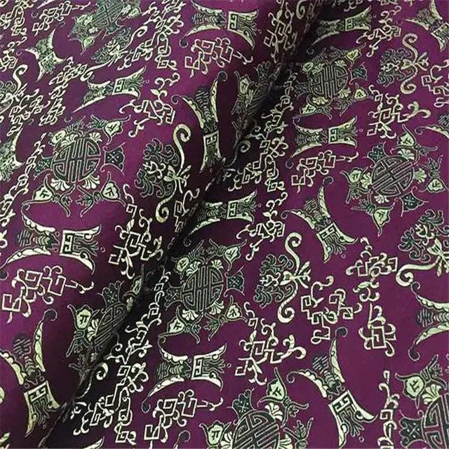 Made in China Hot Sale Cheap Price Great Color Chinese Style Jacquard Polyester Brocade Fabric for Traditional Clothes