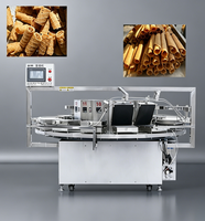 Machine à gaufres et cornets de crème glacée électrique automatique, multi-moules, design rotatif carrousel, nouvelle, facile à utiliser