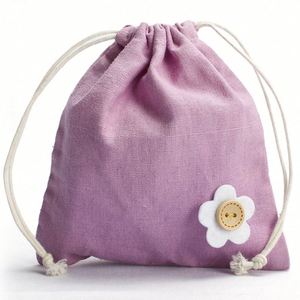 Wholesale Custom Organic Natural Printed Cotton Canvas Drawstring <b>Bag</b> Canvas Cotton Pouch Drawstring <b>Bags</b> - Product Image 6