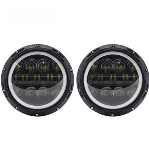 Faro LED de 7 Pulgadas Súper Popular, 12V, Luz Alta/Baja, DRL, Bombilla H4 de 75W, 6000K, Ajuste Universal para Vehículos Wrangler y Camiones, 2 Años de Garantía - Product Image 2