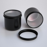 Boîtes en fer blanc vides de 220 ml/220 g pour safran, emballage en aluminium, conteneur alimentaire métallique avec bouchon à vis, gravure et fenêtre