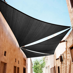 Pergola commerciale robuste 5x5x5m, auvent triangulaire noir <span class=keywords><strong>pare</strong></span>-<span class=keywords><strong>vent</strong></span> et <span class=keywords><strong>pare</strong></span>-soleil pour terrasses et aires de jeux - Product Image 5