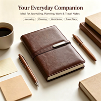 Carnet de notes et organiseur personnalisable en cuir avec couverture en tissu/PP, à feuilles mobiles et fermeture magnétique – Vente en gros