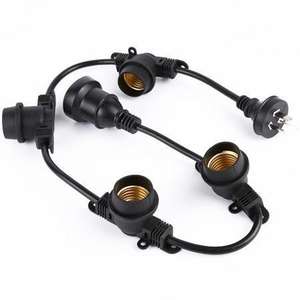 Уличная гирлянда Xuanhui: водонепроницаемый резиновый кабель, цоколь E27, светодиодные лампы S14, 220В - Product Image 2