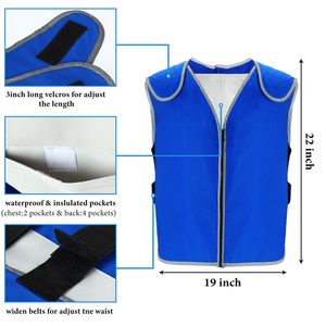<span class=keywords><strong>Chaleco</strong></span> Refrigerante con Bolsa de Hielo para Hombre y <span class=keywords><strong>Mujer</strong></span>, Ropa Refrigerante para Trabajadores, <span class=keywords><strong>Pesca</strong></span>, Ciclismo, Chef, <span class=keywords><strong>Chaleco</strong></span> Reflectante para Carretera - Product Image 6