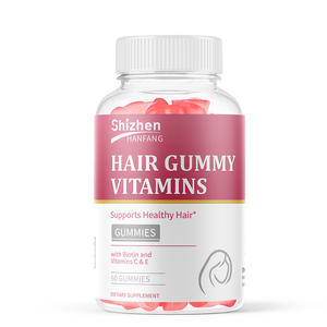 Integratori di Biotina al Gusto Mirtillo (60 Gommose) per la Crescita di Capelli, Unghie e Pelle, Vitamine C ed E per Capelli – Marchio Proprietario - Product Image 1